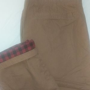 Merona flannel-lined chinos 38x32